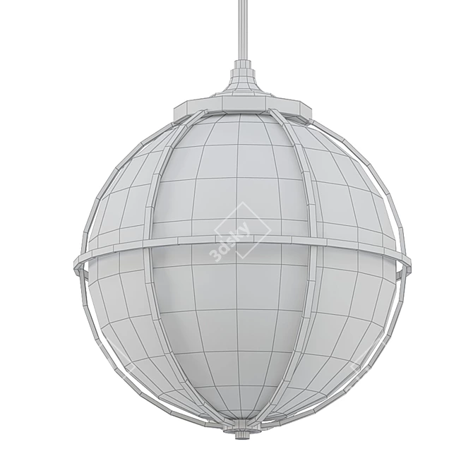 Hinkley  Odeon Pendant: Contemporary Elegance Illuminated 3D model image 2