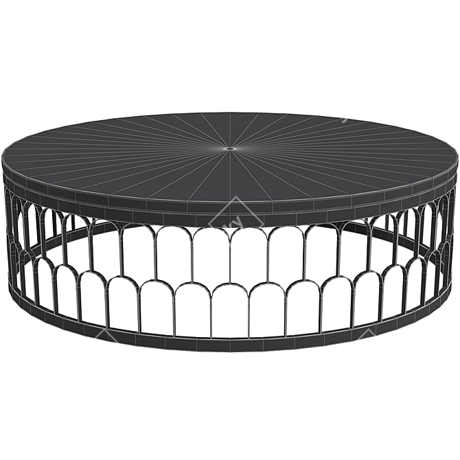 Natale Large Coffee Table: Stylish and Spacious 3D model image 2