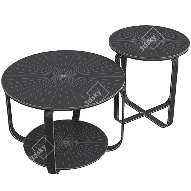 Modern Kendo Clik Coffee Tables 3D model image 2