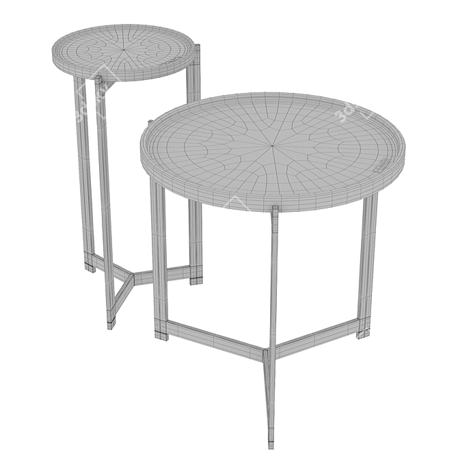 Fendi Ripple Coffee Table 3D model image 12