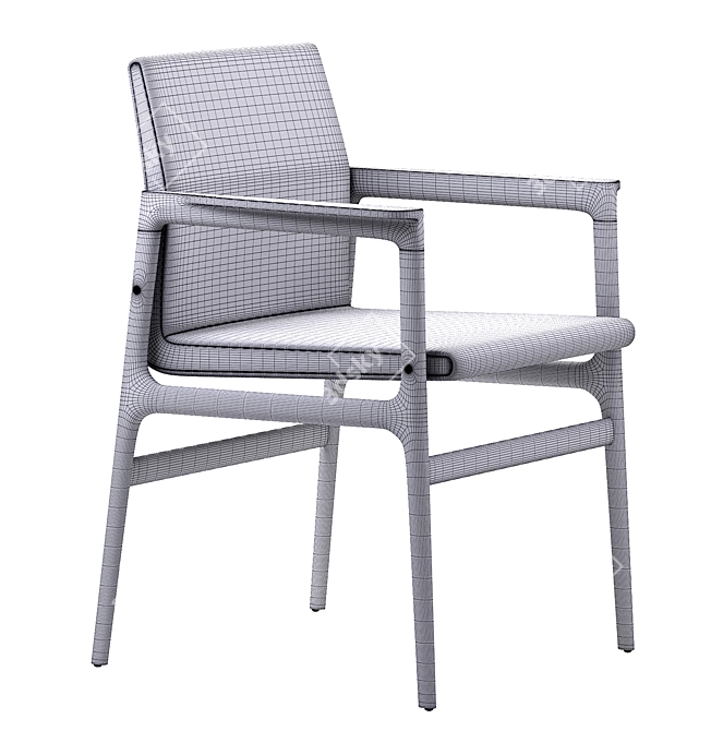 Ipanema Chair: Elegant Simplicity 3D model image 6