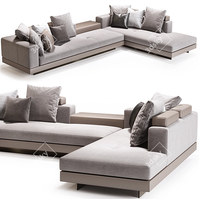 Elegant Minotti Connery Sofa 3D model image 1