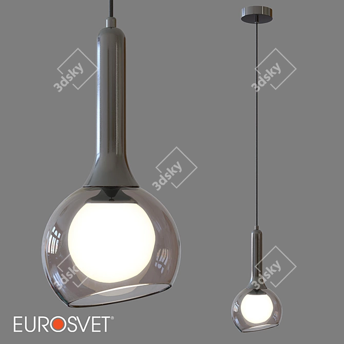 Fantasy Glass Pendant Lamp by Eurosvet 3D model image 4