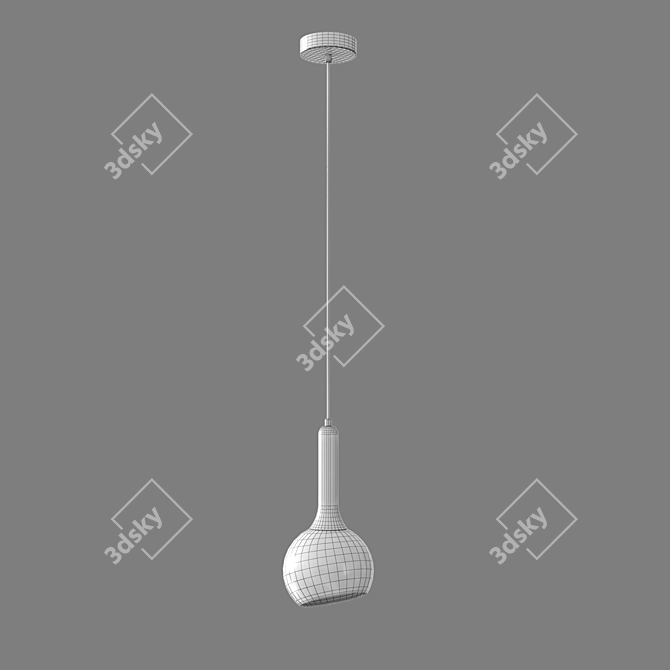 Fantasy Glass Pendant Lamp by Eurosvet 3D model image 5