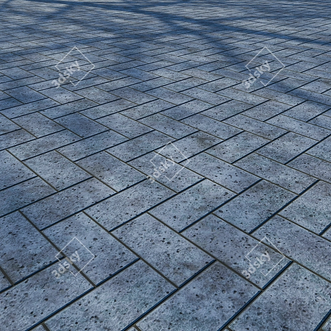 Seamless Texture 2K Paving Stone 3D model image 1