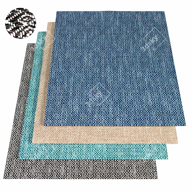 Elegant Kingsley Rug - Classic Comfort 3D model image 1