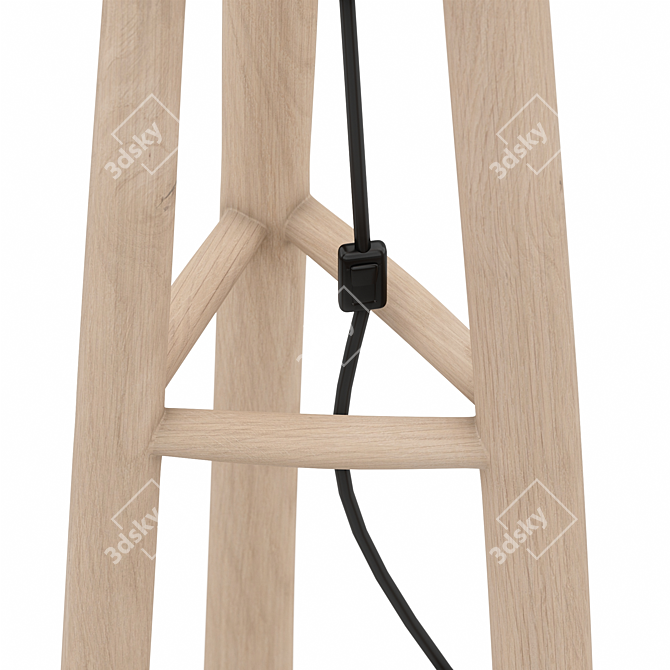 Rustic Charm: Lucelia Floor Lamp 3D model image 5