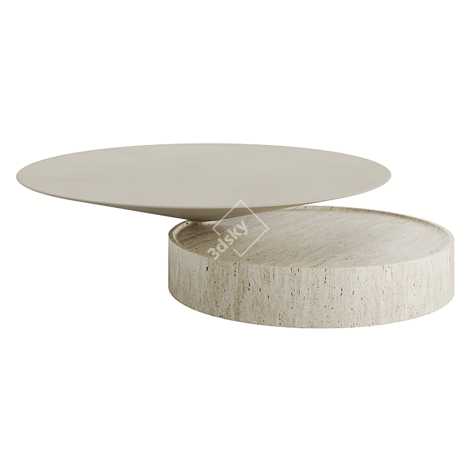 Elegant Laurel Coffee Table 3D model image 4