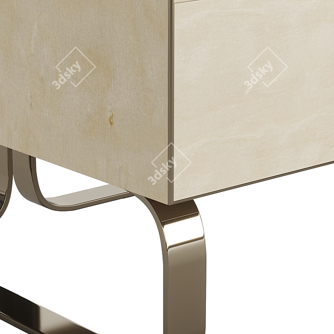 Luxurious Fendi Infinity Chest of Drawers 3D model image 4