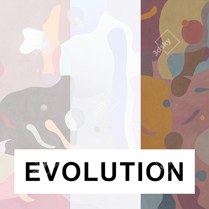 Evolution: Vinyl Wallpapers Collection 3D model image 3