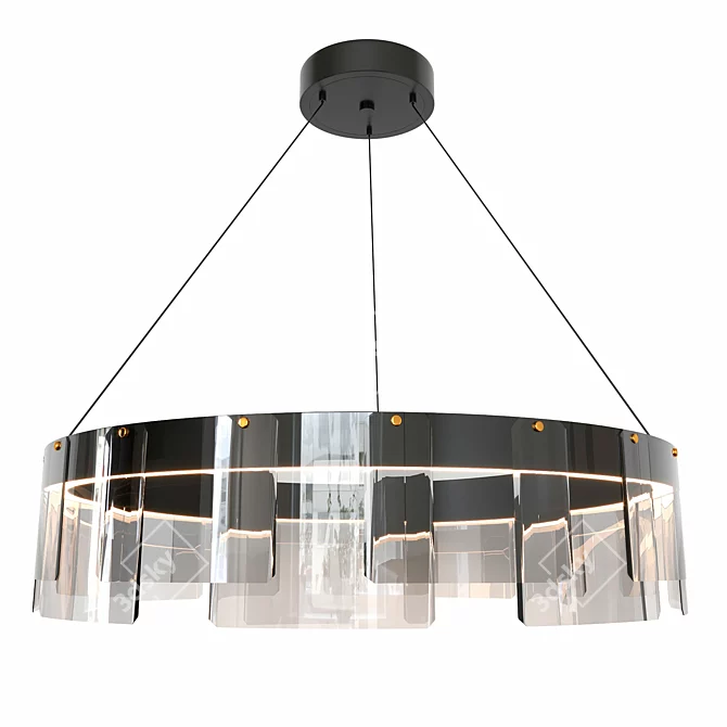 Stratos 30: Modern Chandelier Luminaire 3D model image 1