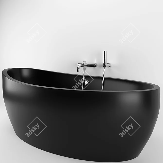 Freestanding Bath: 85x167x93 cm 3D model image 2