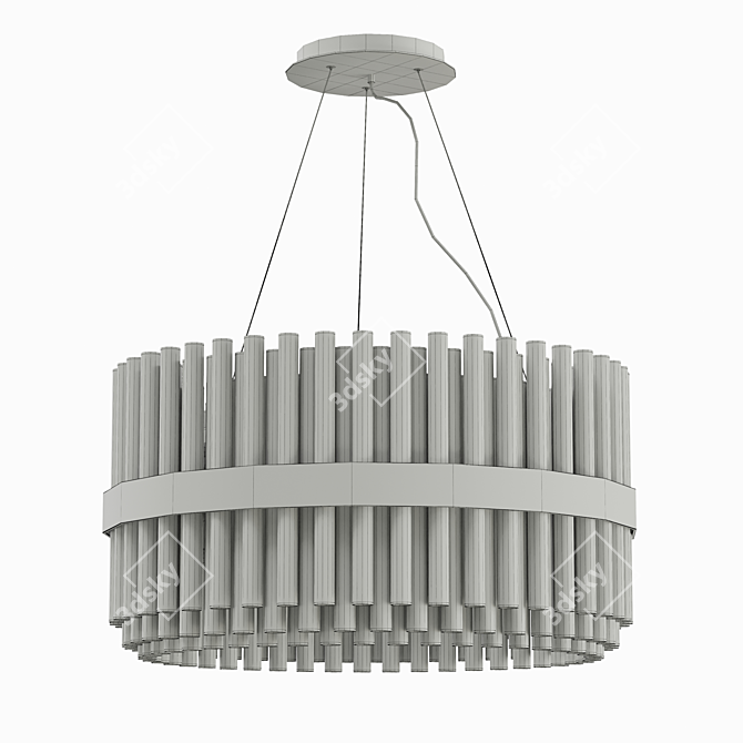 Elegant Colmar Chandelier 3D model image 2