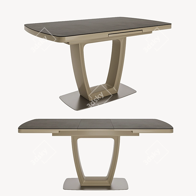 Modern Avanti Jump Dining Table 3D model image 1