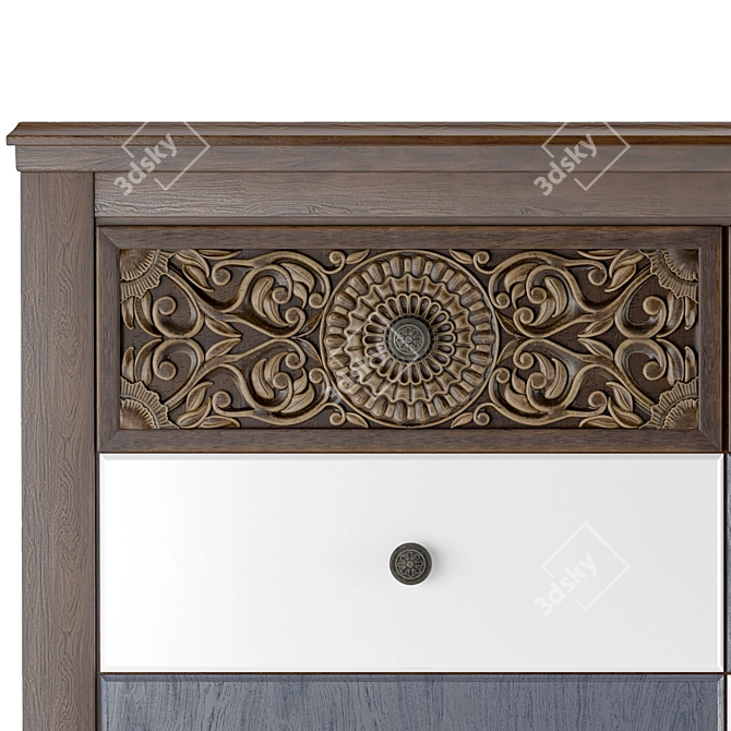 Paxberry Oka Sideboard: Elegant and Functional 3D model image 3