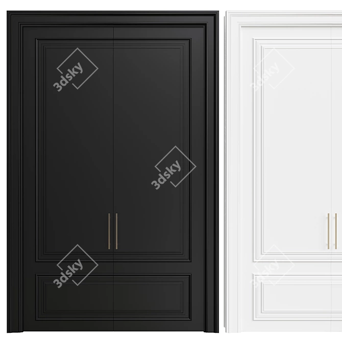 Contemporary Interior Door - 118 3D model image 1