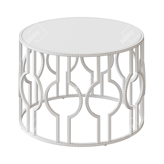 Modern Iron Coffee Table 3D model image 2