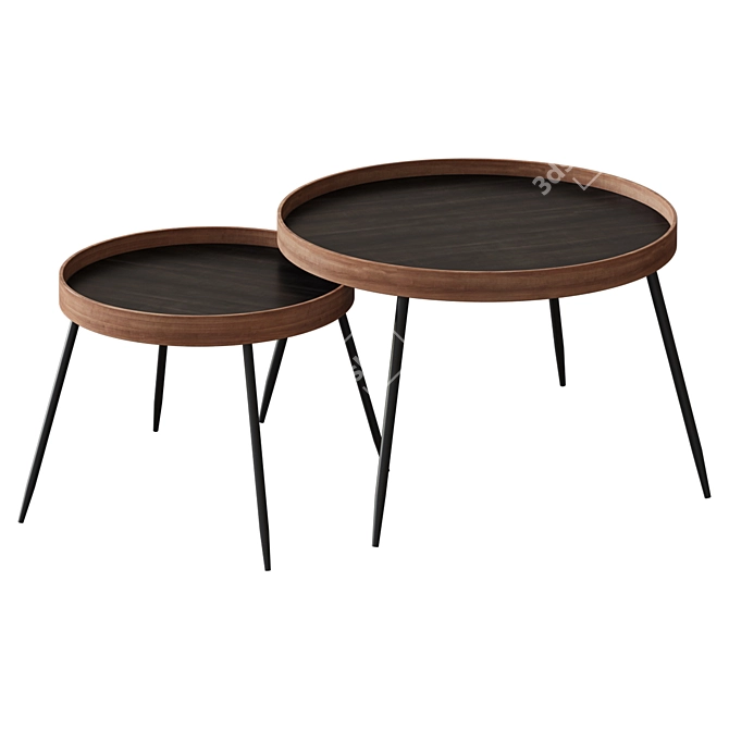 Scandi Coffee Table: Art. 54709 3D model image 1