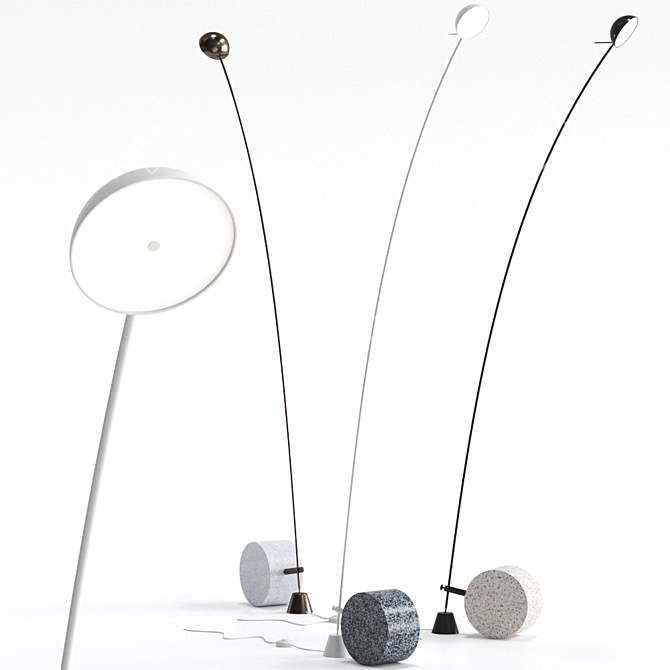 Aerial: Elegant and Versatile Floor Lamp 3D model image 1