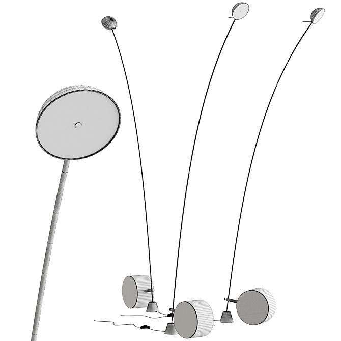 Aerial: Elegant and Versatile Floor Lamp 3D model image 2