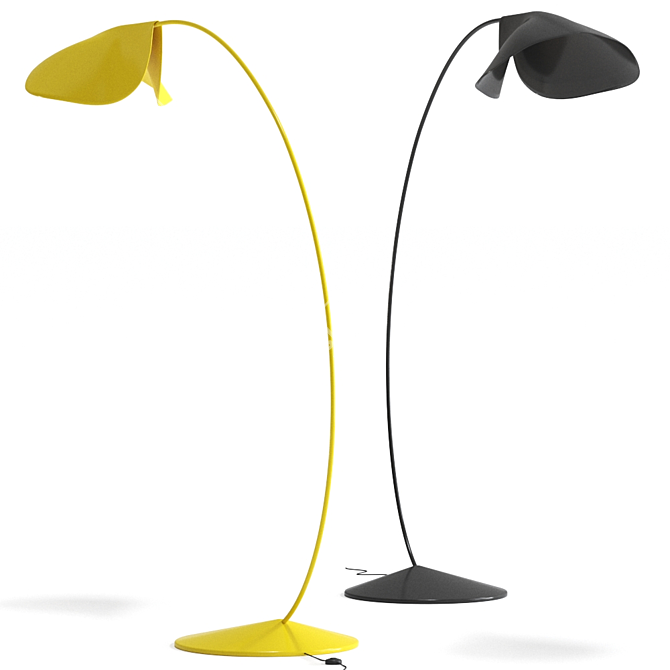 Sleek Contemporary De Padova Floor Lamp 3D model image 1