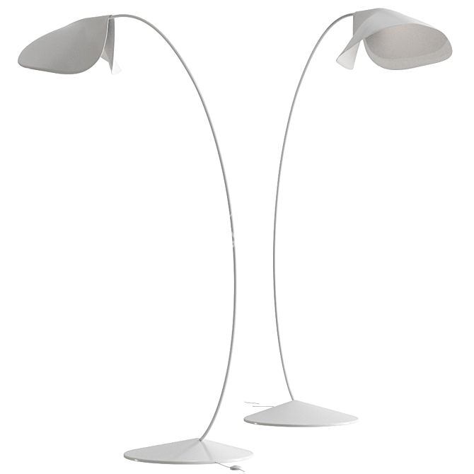 Sleek Contemporary De Padova Floor Lamp 3D model image 3