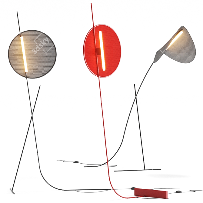 Zaven Athletes Floor Lamp 3D model image 1