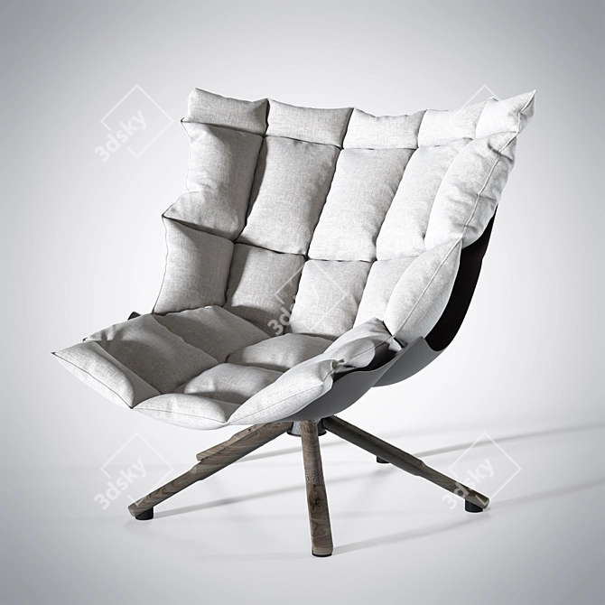 Modern Husk Chair 3D model image 1