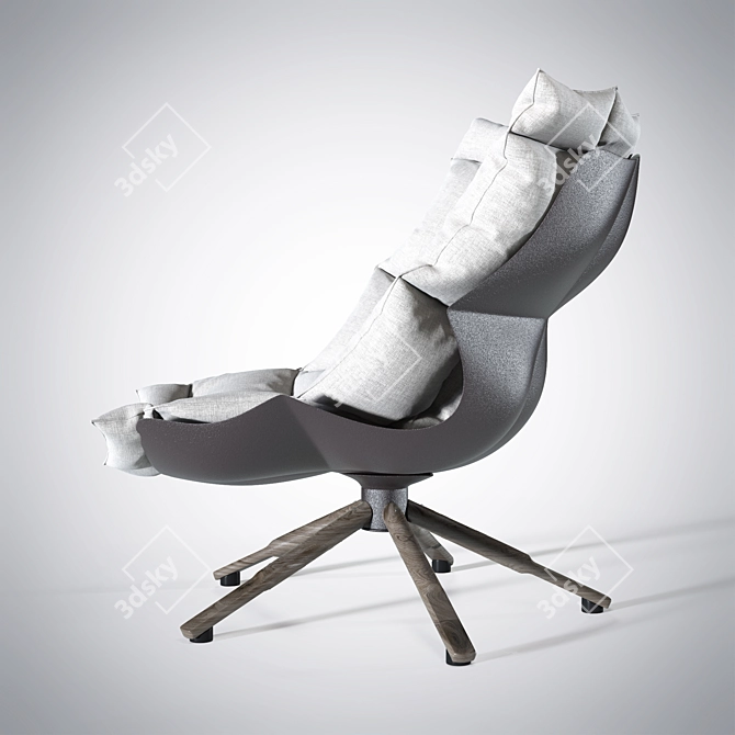 Modern Husk Chair 3D model image 3
