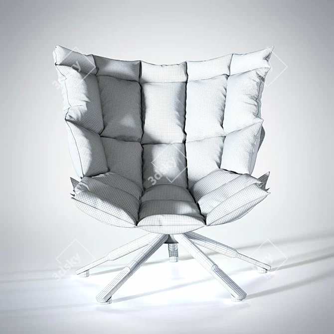 Modern Husk Chair 3D model image 5