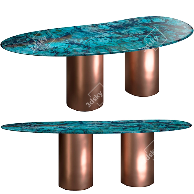 Decastelli BAIA Modern Designer Table 3D model image 1