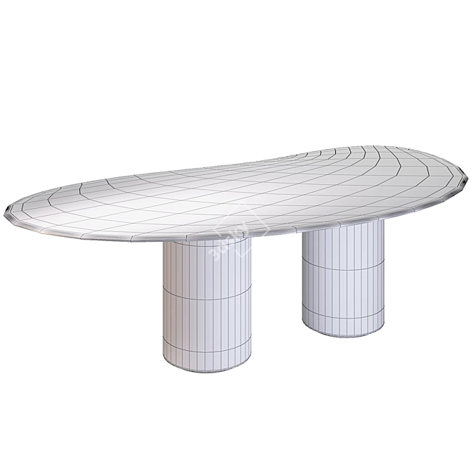 Decastelli BAIA Modern Designer Table 3D model image 4