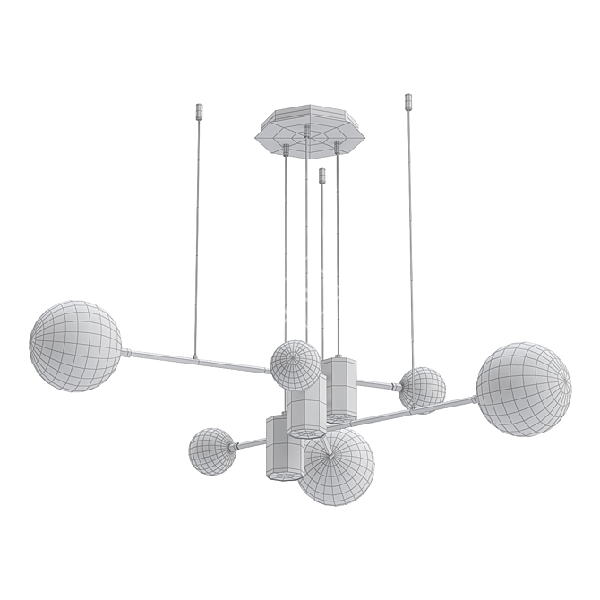 PULSAR: Futuristic Design Lamp 3D model image 2