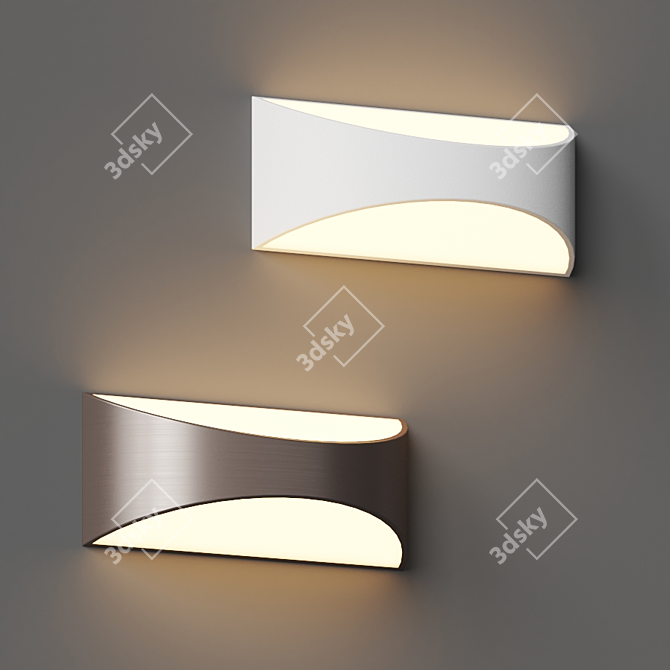 Cabo LED Wall Sconce: Stylish Illumination 3D model image 2