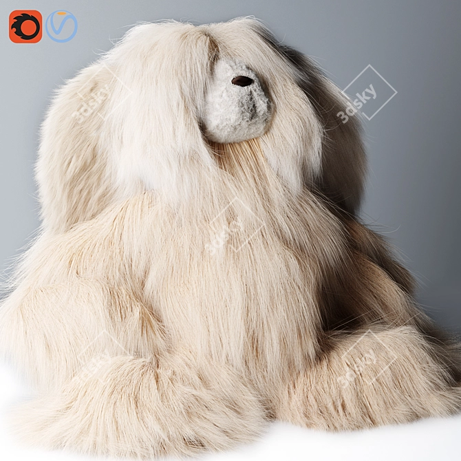 Soft Plush Teddy Bear Toy 3D model image 3