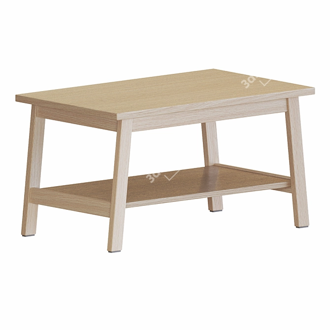 Sleek White LUNNARP Tables 3D model image 3