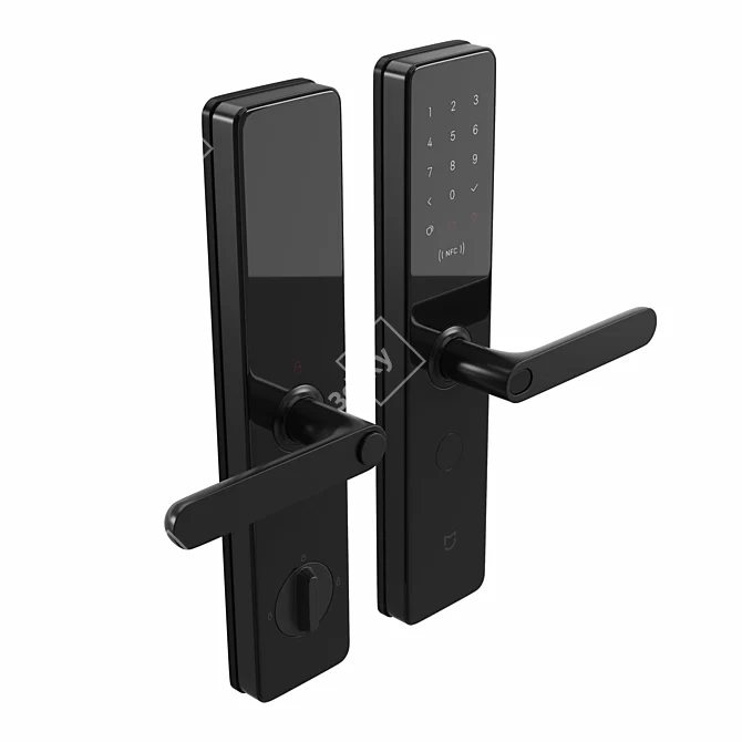 Xiaomi Mijia Smart Door Lock: Advanced Security for Your Home 3D model image 2
