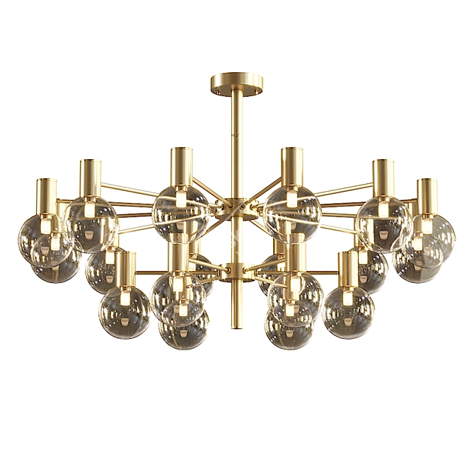 Modern Aliexpress Chandelier - Stunning 3D Model 3D model image 1