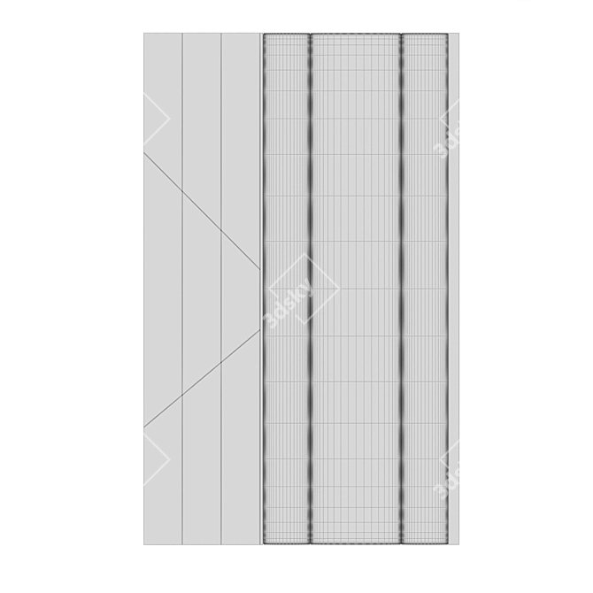 Luxury Shadow Wall Panels 3D model image 3