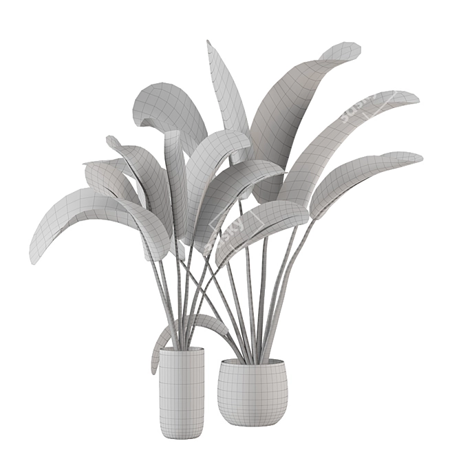 Green Fingers: Indoor Plants Set 3D model image 7