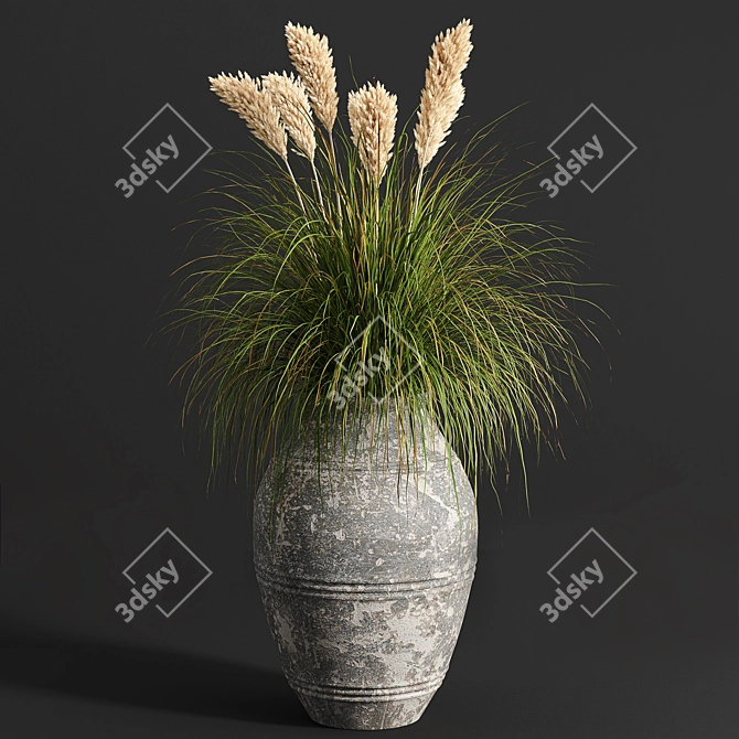 Green Oasis: 11 Indoor Plant Collection 3D model image 2