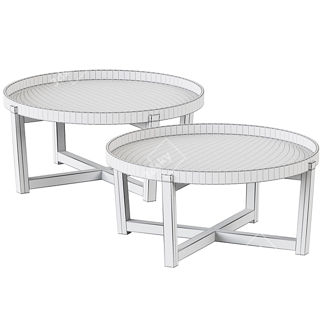 Elegant Aster Coffee Table 3D model image 2