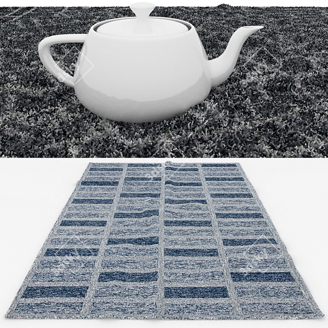 Versatile Rug Set - 6 Unique Designs 3D model image 3