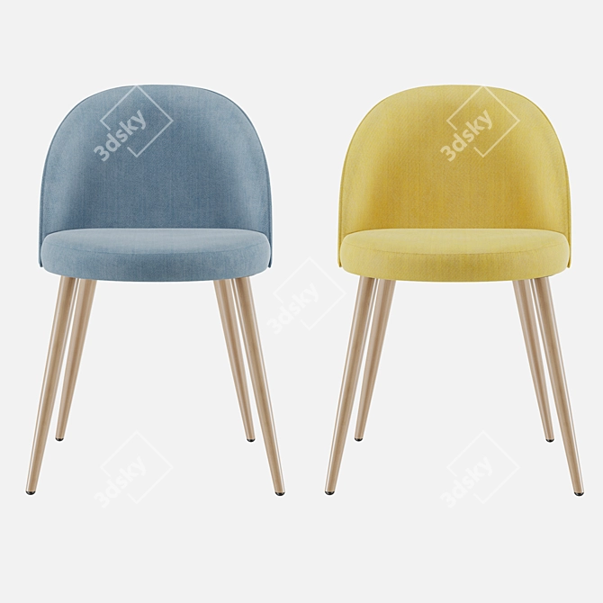 iModern Shelly Chair - Stylish and Comfortable 3D model image 6