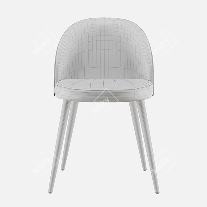 iModern Shelly Chair - Stylish and Comfortable 3D model image 7