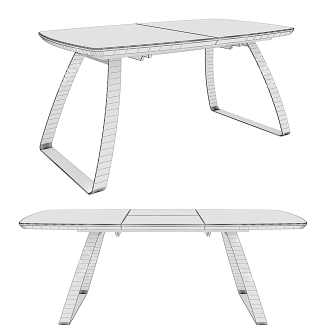 Avanti Orion Brown Dining Table 3D model image 2