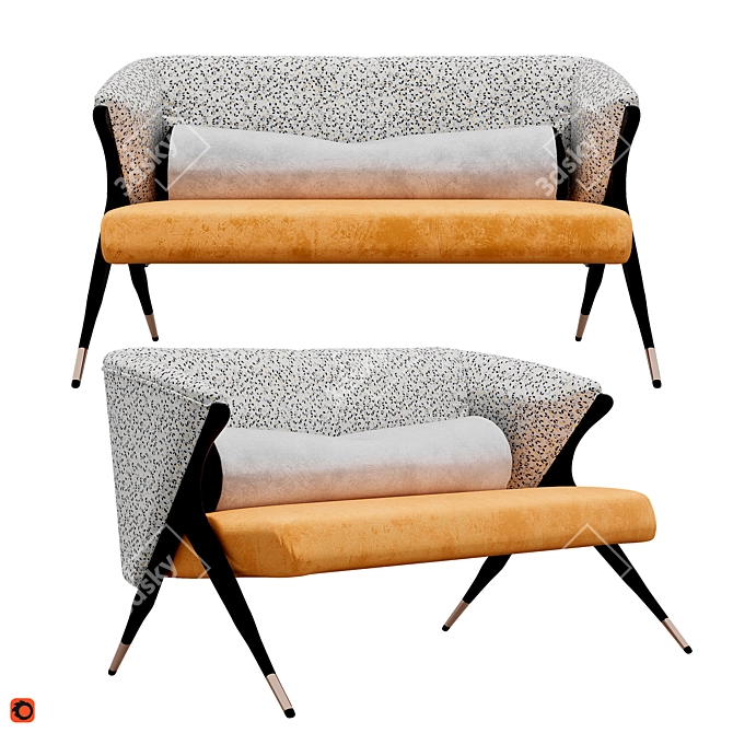 Mid-Century Glamour: Brillon Decodom 3D model image 1