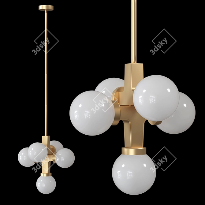 Modern Bunch Pendant Light 3D model image 1