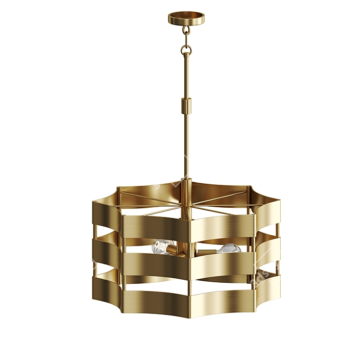 Elegant Corsica Chandelier 3D model image 2