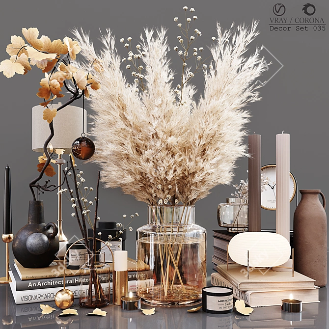 Elegant Decor Set: High Quality, Detailed 3D model image 1